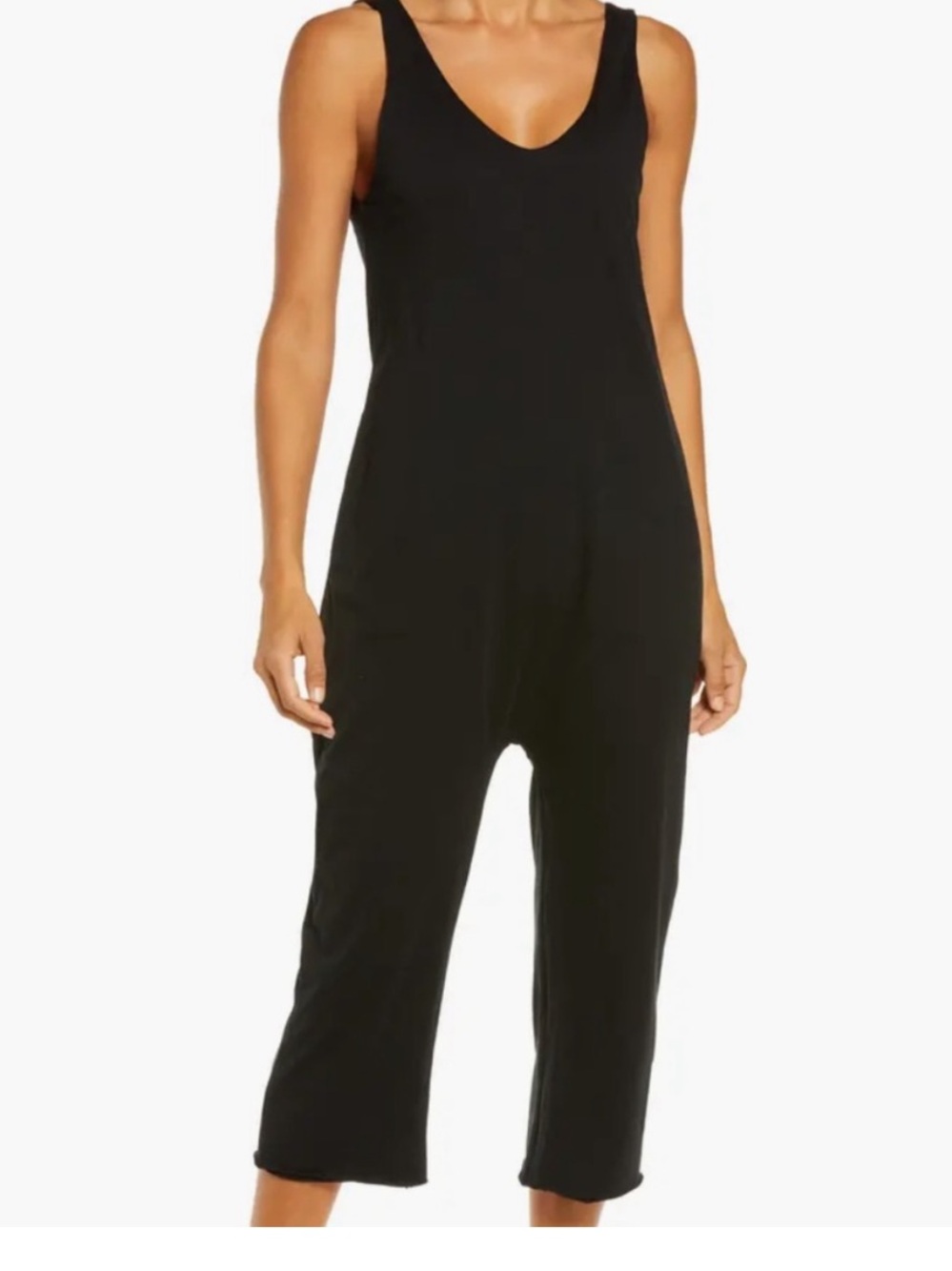 Lunya Double V Jumpsuit in Immersed Black size XL